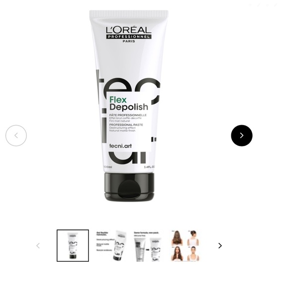 L'Oreal Tecni.Art Flex Depolish 3.4oz  Hair Paste For Rough Untamed Look Pro New - Picture 3 of 3